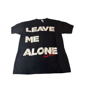 Vintage Medium Tech N9ne Strange Music Black Shirt Leave Me Alone Rare 90s Y2K